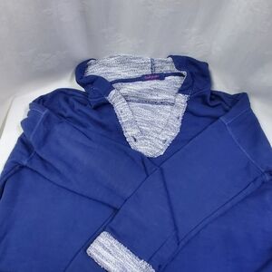 Fresh Produce Sunset Women's Blue Oversized Pullover Hooded sweatshirt M/L